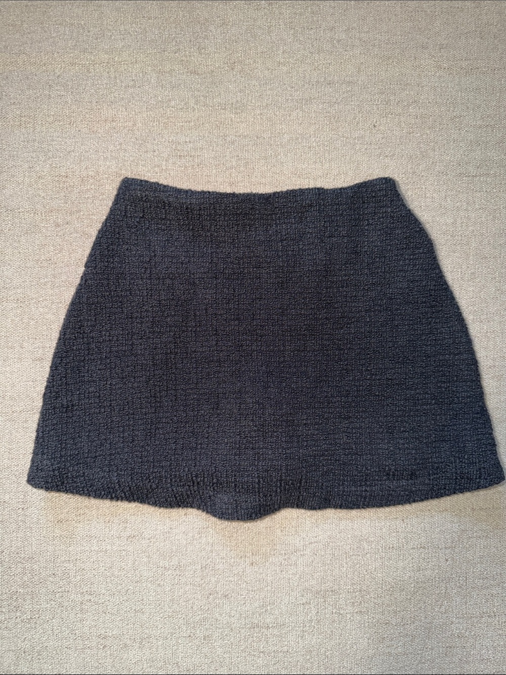 Zara Black Textured Knit Skort for Kids